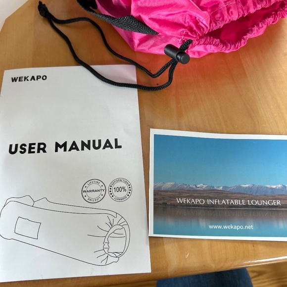 NWT Wekapo pink inflatable lounger - Picture 8 of 11